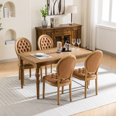  1 Pc Teddy Fabric & Packet Wood Rocking Feature Chair