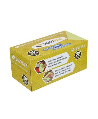 Arkwright Smart Rags Microfiber Cleaning Cloths (Box of 50), 12x12 in., Reusable, Multi-Purpose, Color Options