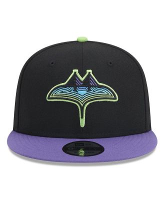 Men's Black Tampa Bay Rays 2024 City Connect 9FIFTY Snapback Hat