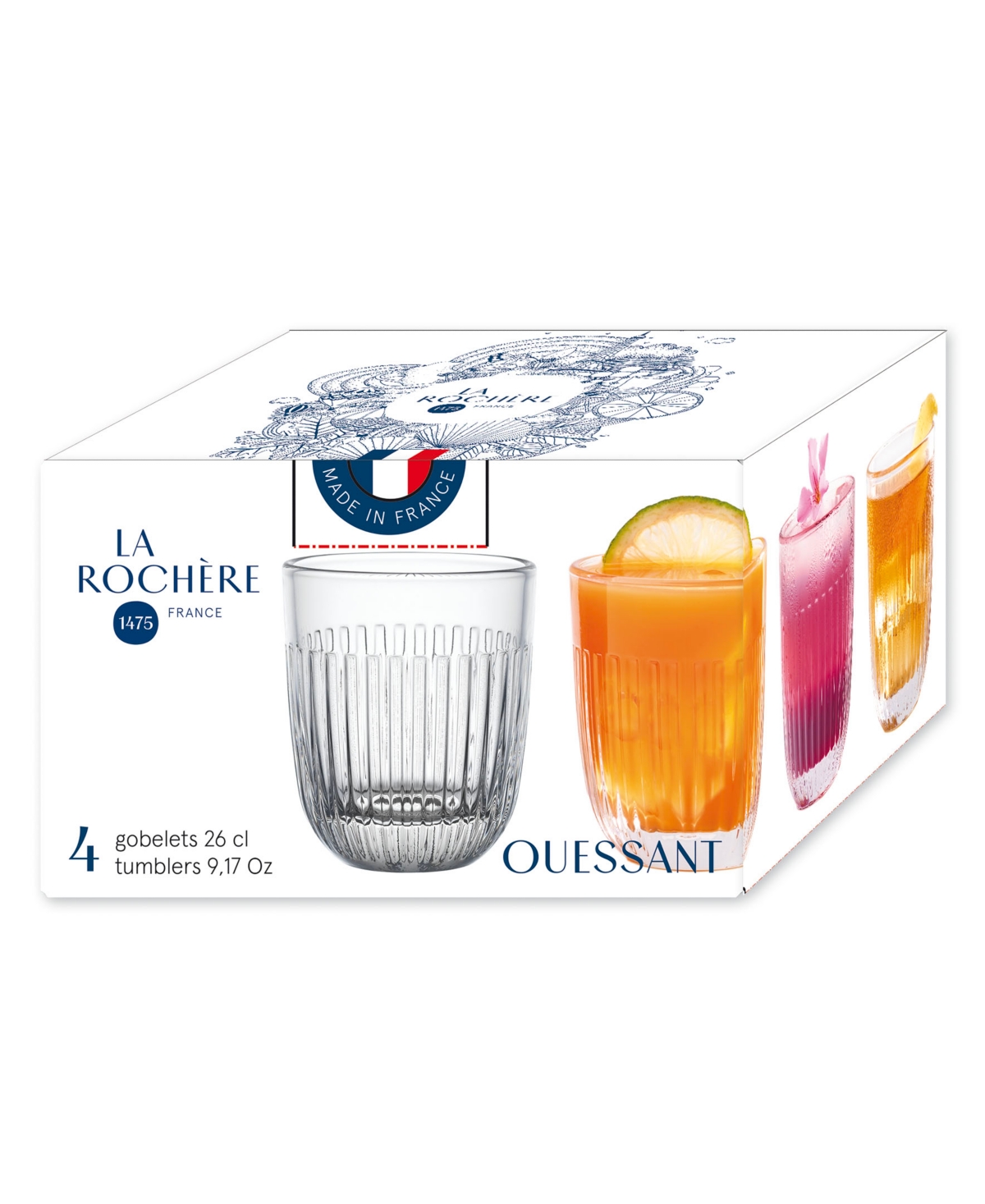 La Rochere Quessant 10-ounce Tumbler, Set of 6