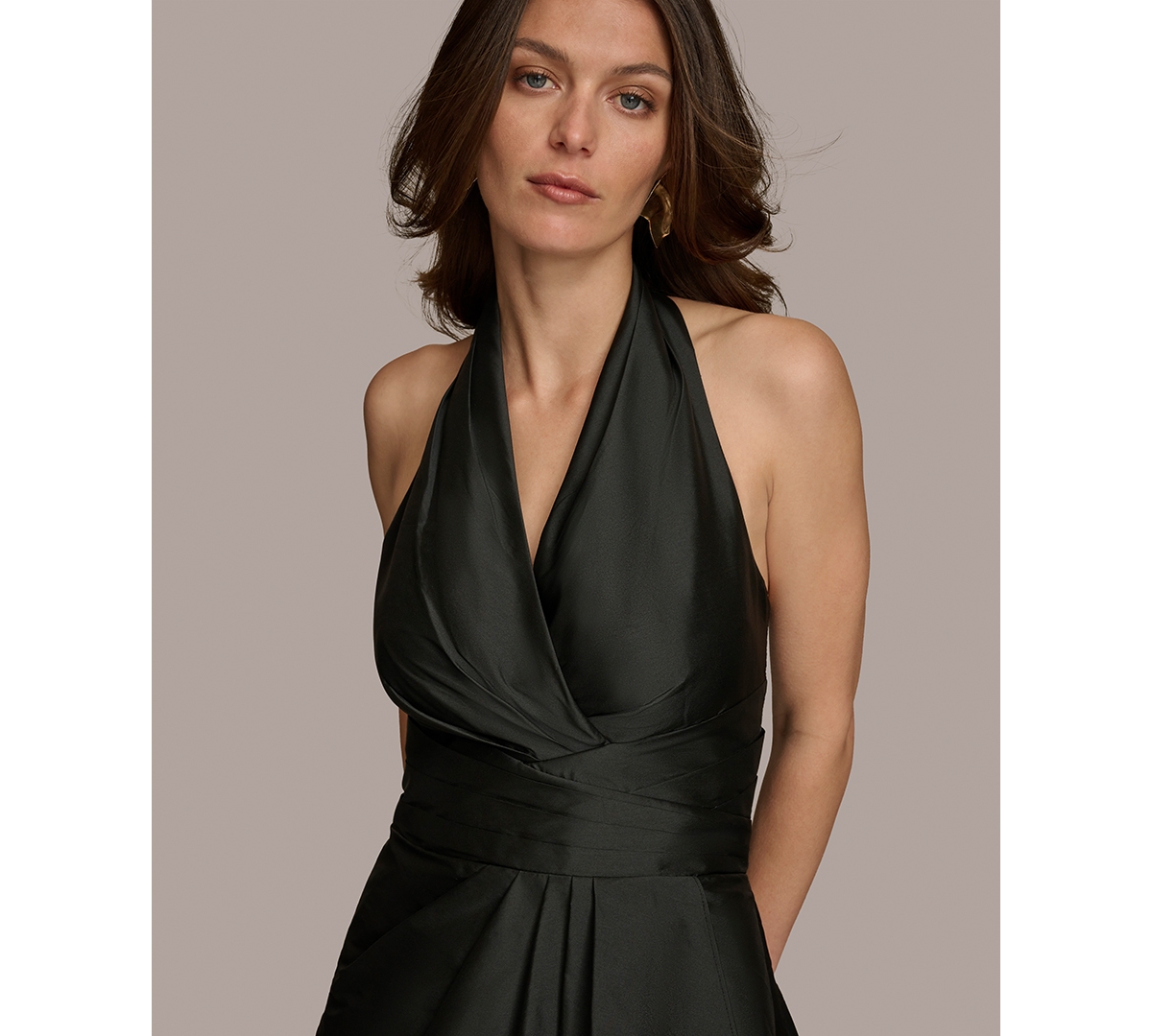 Donna Karan Women's Halter Ball Gown