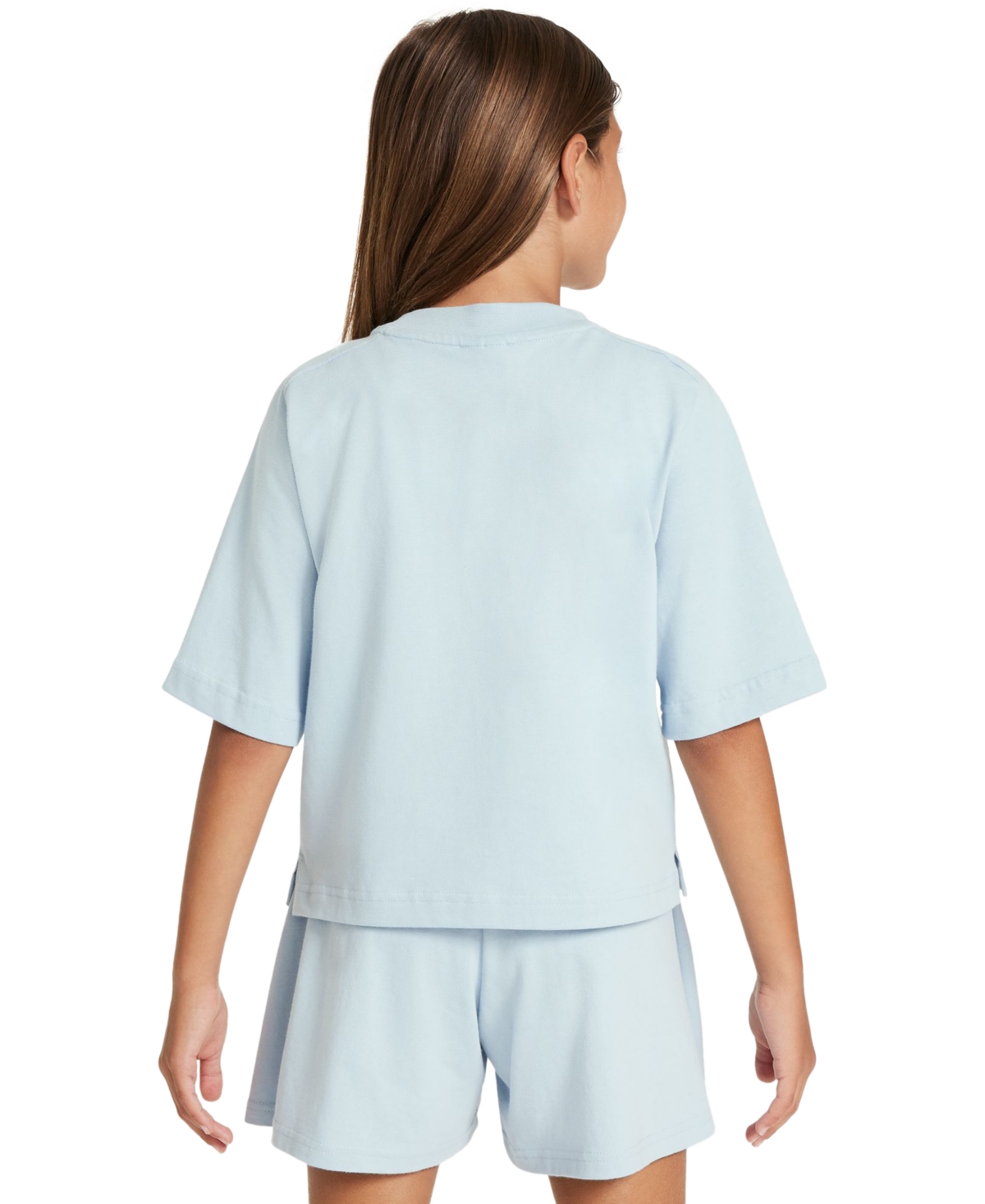 Nike Big Girls Sportswear Short-Sleeve Embroidered Futura Logo T-Shirt -viotech