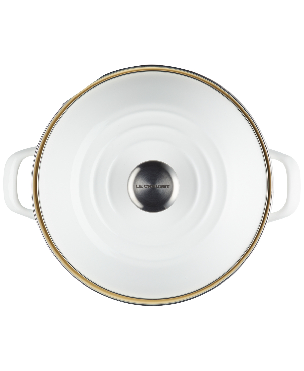 Le Creuset Enamel-on-steel 10-qt. Covered Shrimp Seafood Stockpot In White