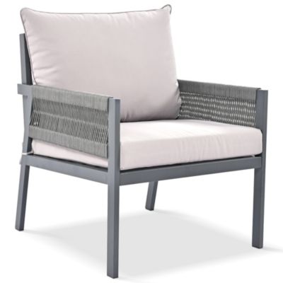 Streamdale 4-Piece Grey Patio Furniture Set with Cushions