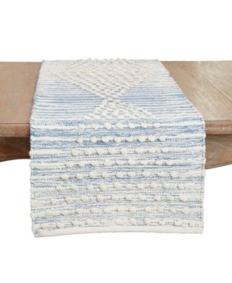 Artisan Woven Stripe Diamond Table Runner, 16"x72"
