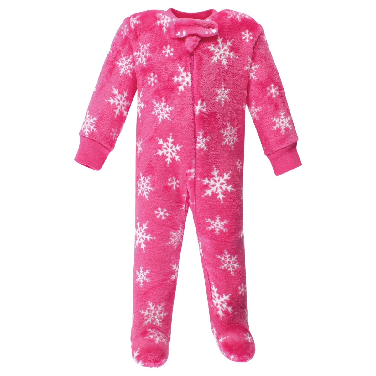 Hudson Baby Baby Girls Plush Sleep and Play,Christmas Lights - Pink