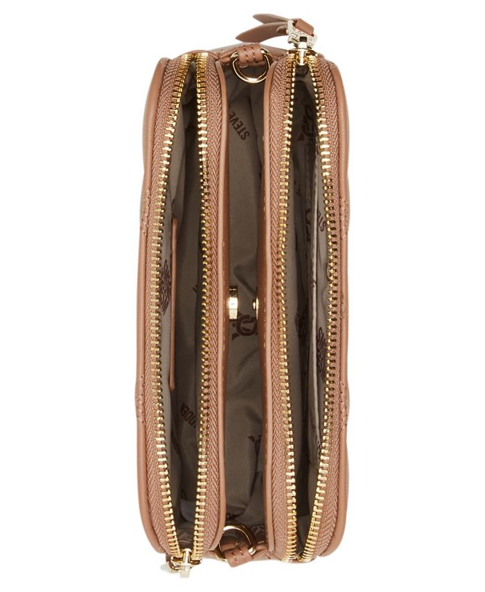 Steve Madden Daisy-s Double Zip Crossbody, Cognac, One Size : Buy Online at Best Price in KSA - Souq is now