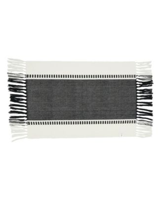Tassel Trimmed Stripe Placemat Set of 4, 14"x20"