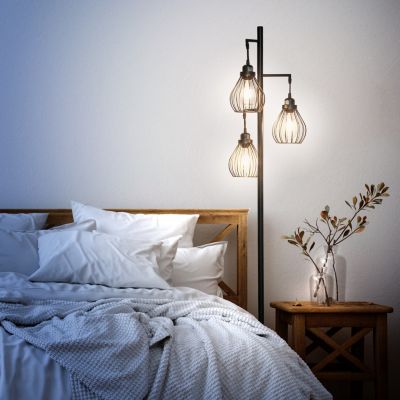 Teardrop 68" LED Floor Lamp with 3 Metal Teardrop Shades