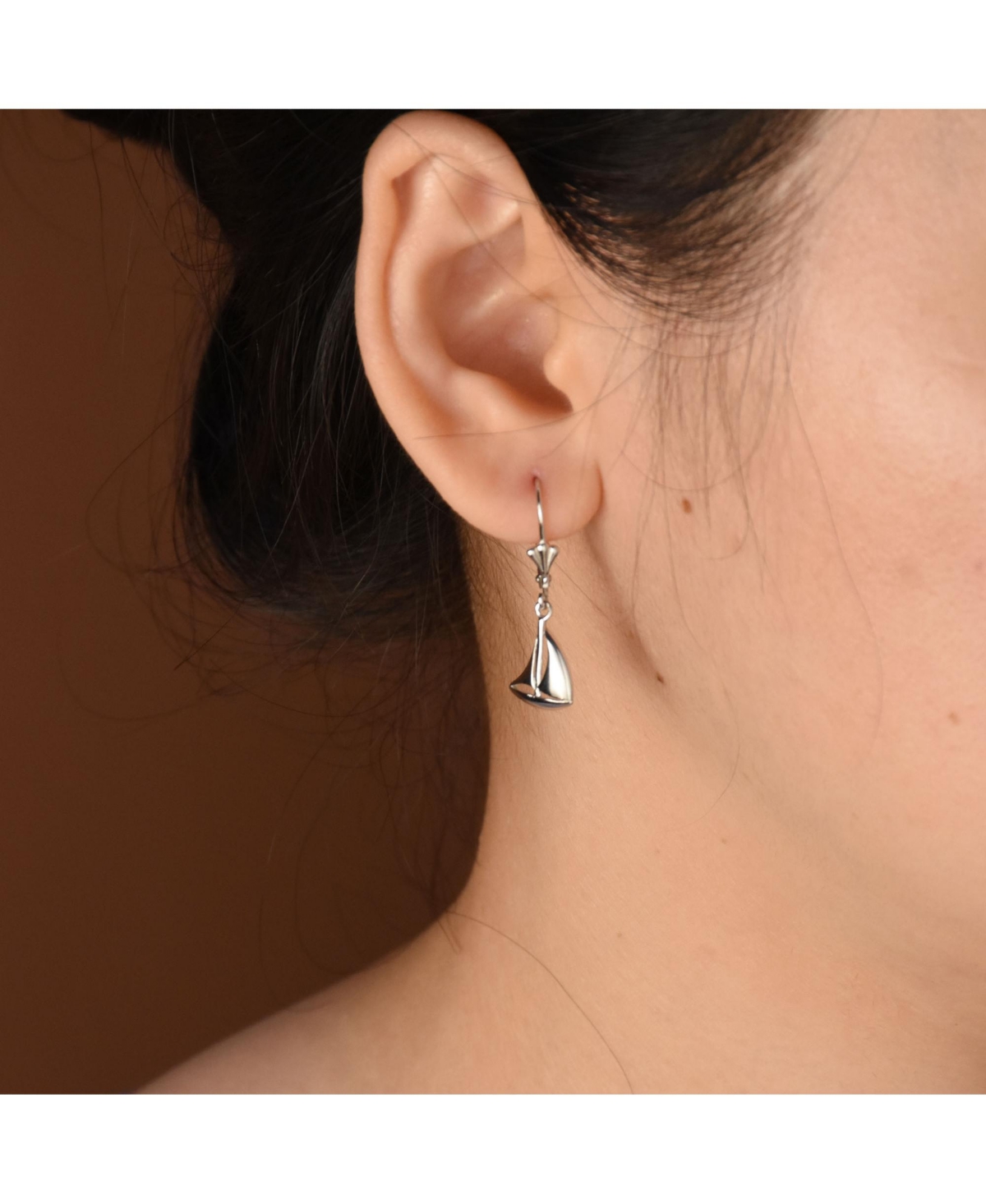 Bling Jewelry Bling Sterling Silver Nautical Sail Boat Sea Lover Ocean Vacation Ship Sailboat Leverback Dangle Earrings Pendant Necklace