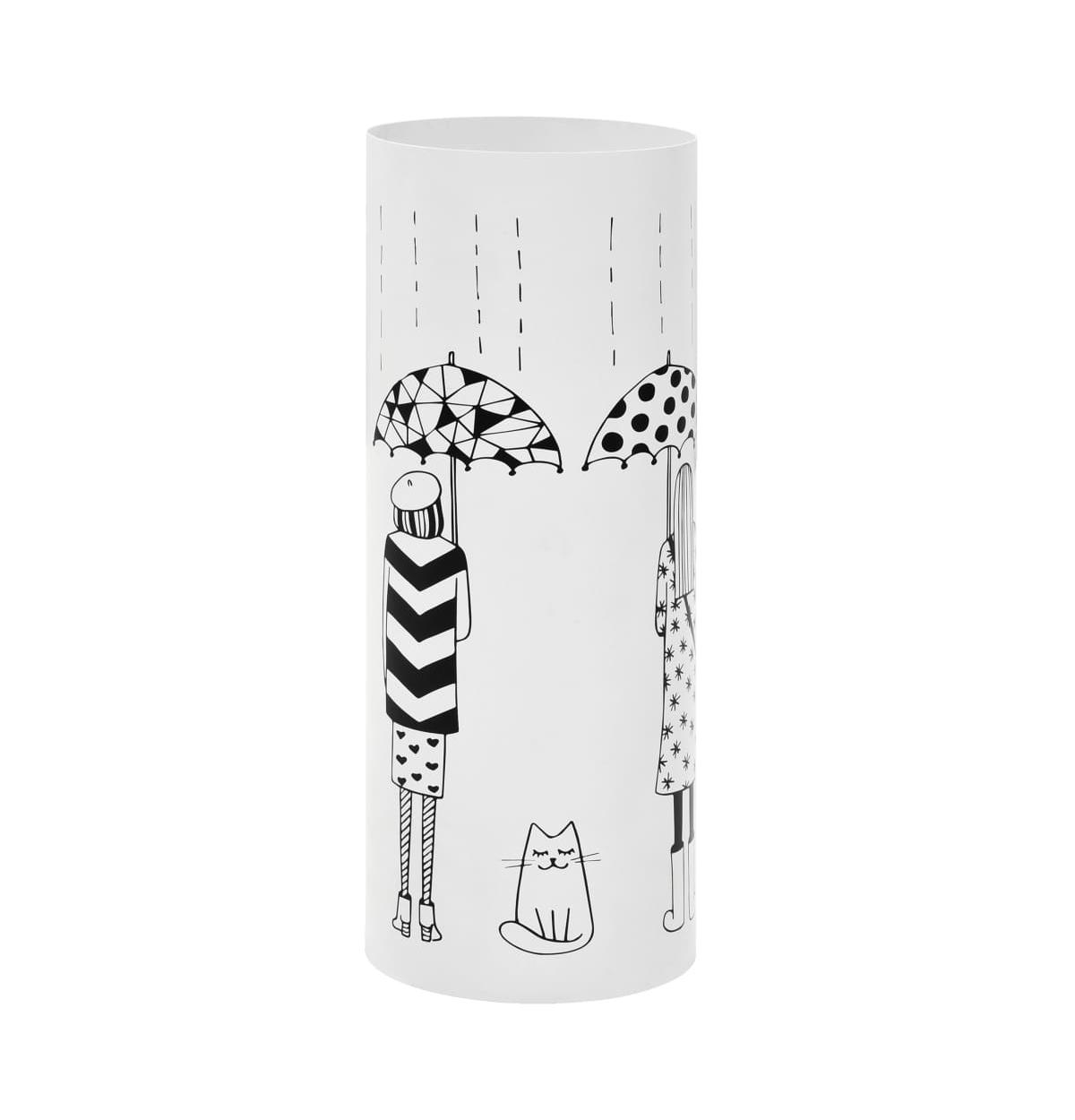 vidaXL Umbrella Stand Women Steel White - White