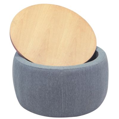 2-in-1 Storage Ottoman, End Table and Ottoman