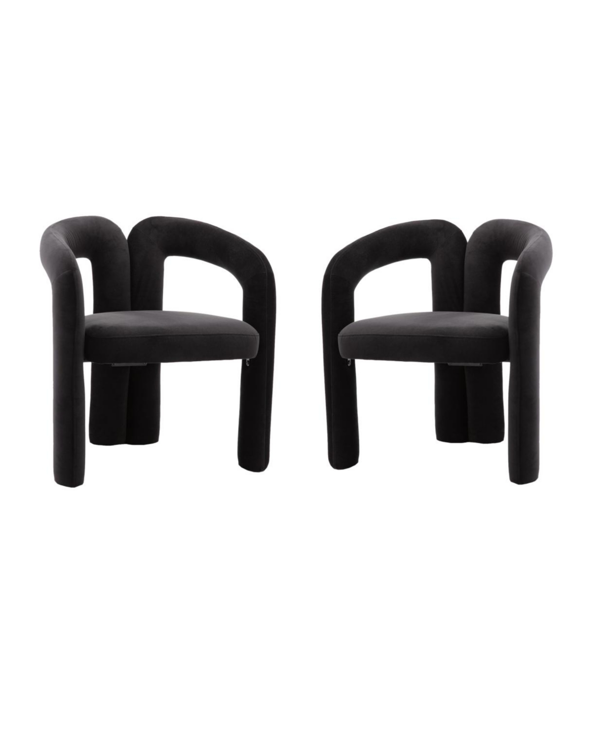 Simplie Fun Modern Fabric Upholstered Dining Chairs (Set of 2)