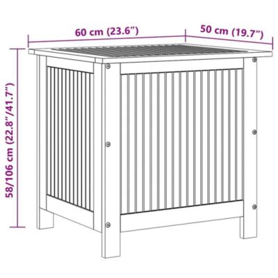 Storage Box Acacia wood finish Solid acacia wood Medium Rustic