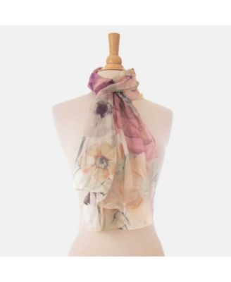 Campo de' Fiori - Long Sheer Silk Scarf for Women