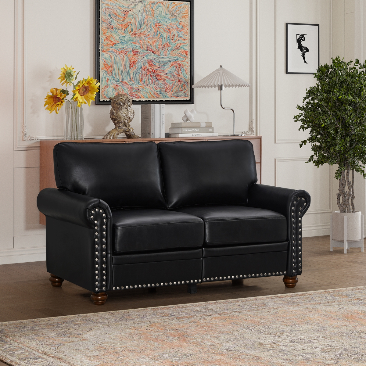 Streamdale Furniture Living Room Sofa Loveseat Chair Faux Leather