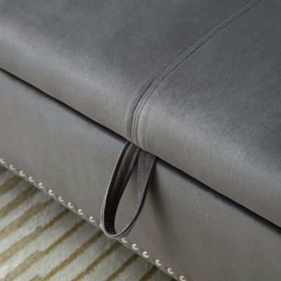  63" Velvet Multifunction Sofa Stool