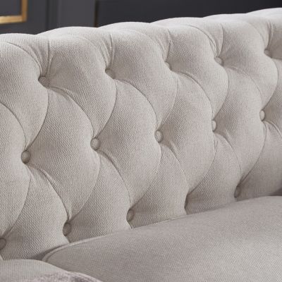 Chesterfield Sofa Linen Fabric