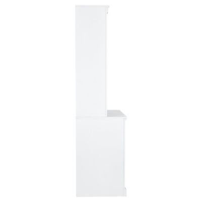 Tall Bookshelf With LED Lighting, Modern Bookcase