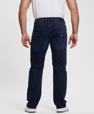 Men's Dark Wash Regular Straight Jeans