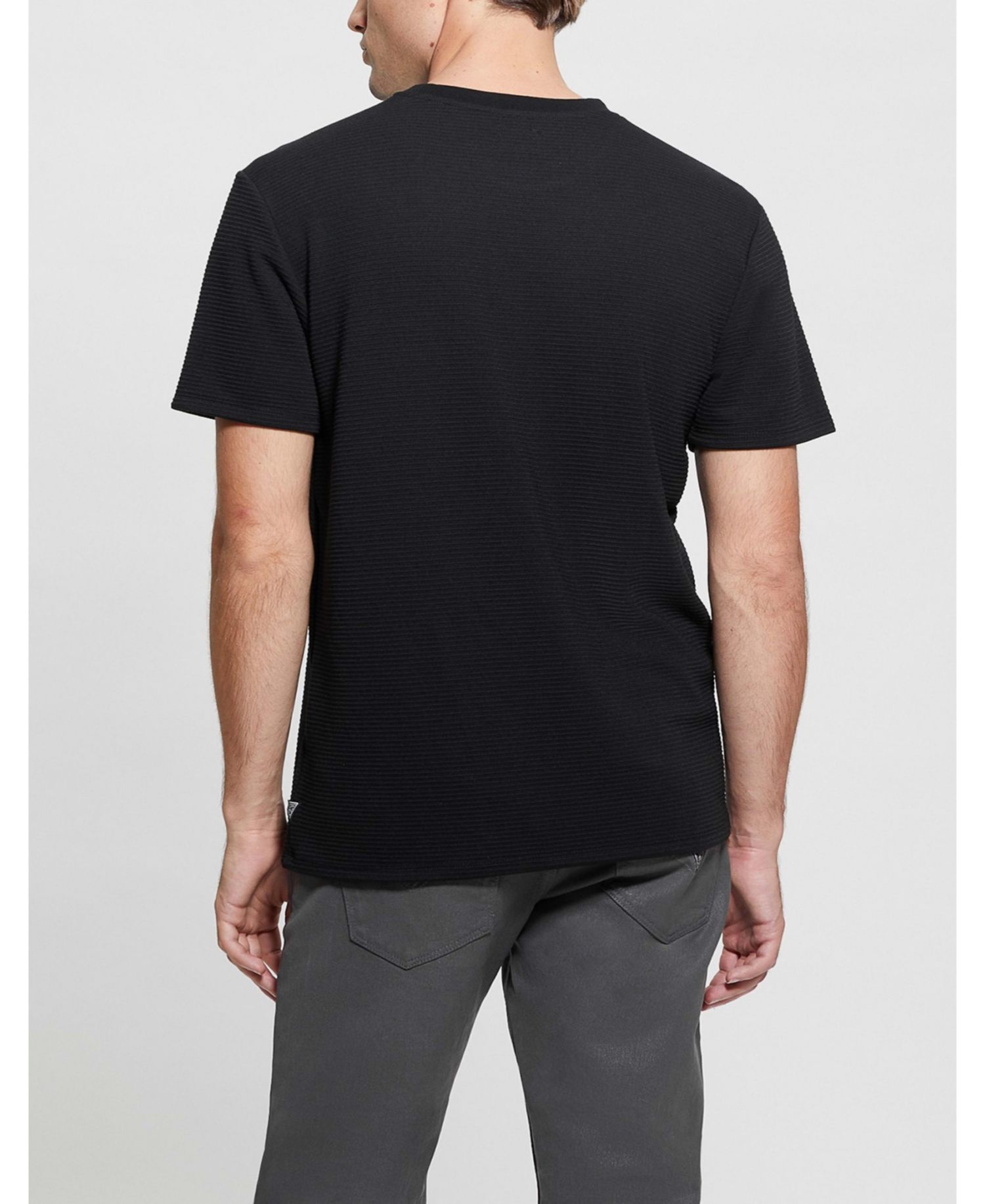Men's Textured Solid T-Shirt