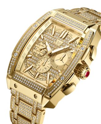 Men's Echelon Platinum Series Diamond (3 ct. t.w.) 18K Gold-Plated Stainless Steel Watch, 41Mm