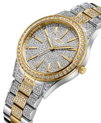 Women's Cristal Diamond (1/8 ct. t.w.) Watch in 18k Gold-plated Two Tone Stainless-steel Watch 38mm