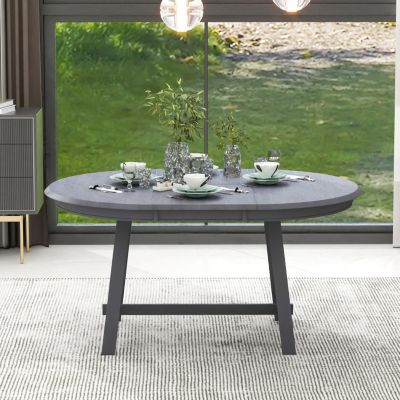 Wood Dining Table Round Extendable Dining Table For Dining Room