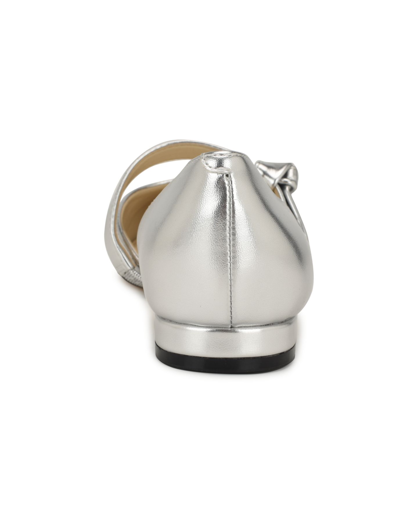 Женские балетки Nine West Luso d'Orsay Mary Jane, цвет: Серебряный металлик — фото 3