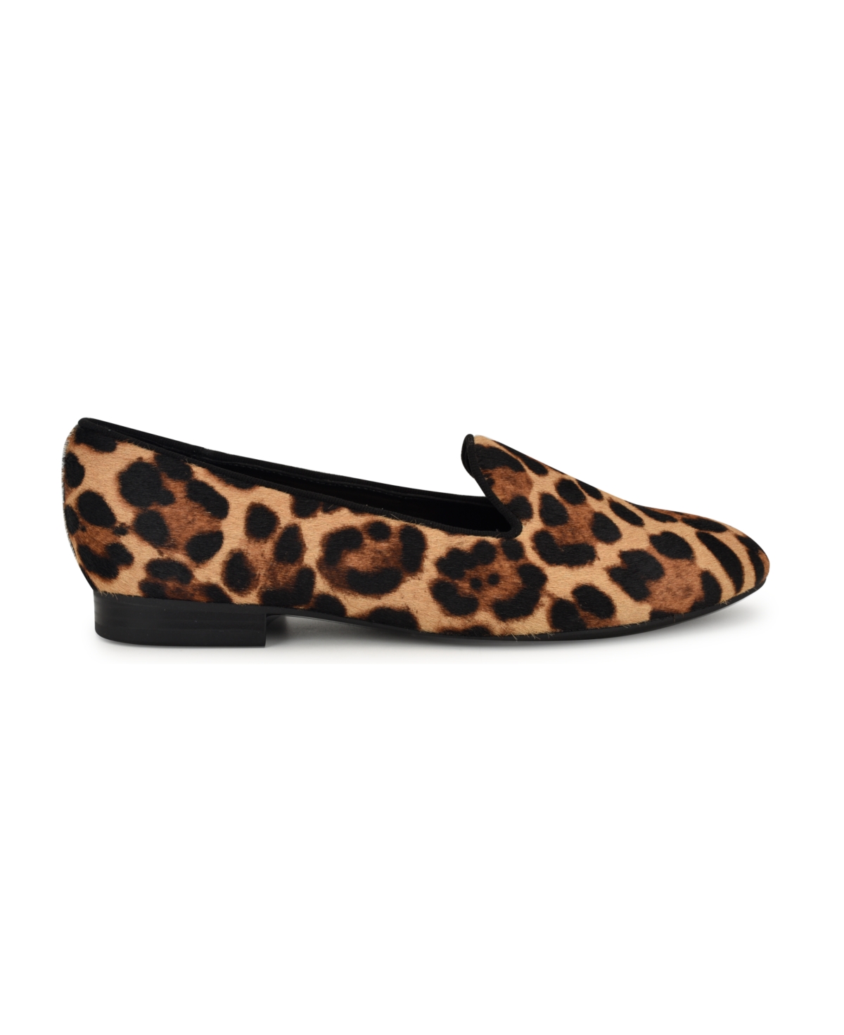 Nine West Renold Womens Block Heel Faux Suede Loafers In Black Suede