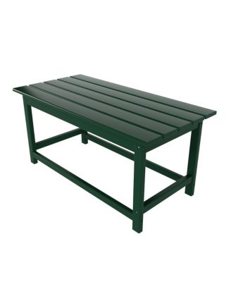 7 Piece Set Outdoor Folding Adirondack Chairs with Coffee Table Side Table