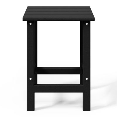 3 Piece set Outdoor Patio Poly Adirondack rocking chairs with side table