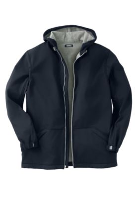 Big & Tall Fleece-Lined Slicker Rain Coat