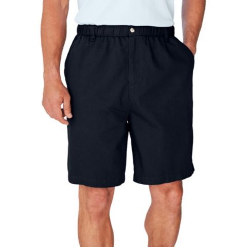 Мужские шорты KingSize Knockarounds 8" Full Elastic Plain Front Short, цвет: Чёрный