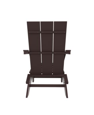 Modern Outdoor Folding Adirondack Chair (Set of 2)