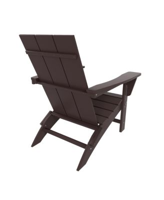 Modern Outdoor Folding Adirondack Chair (Set of 2)