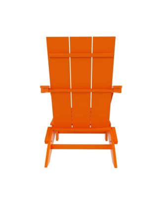 Modern Outdoor Folding Adirondack Chair (Set of 2)