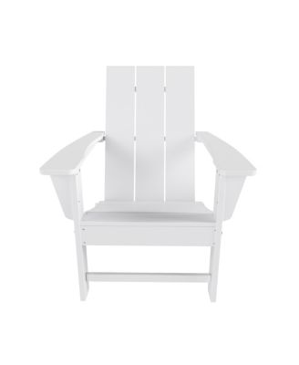 Modern Outdoor Folding Adirondack Chair (Set of 2)