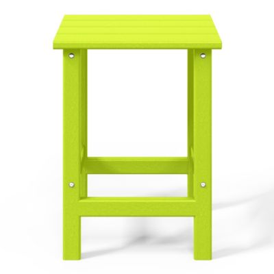 3 Piece set Outdoor Patio Poly Adirondack rocking chairs with side table