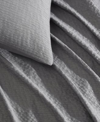 CLOSEOUT! Seersucker 3 Piece Duvet Cover Set, Queen