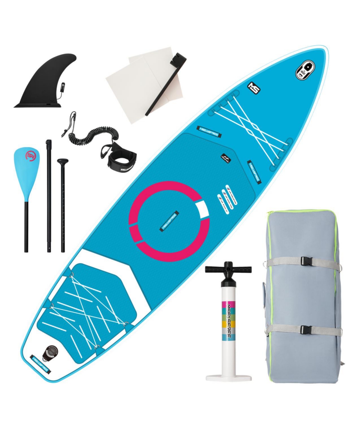 Inflatable Stand Up Paddle Board 11'X34" X6" With Accessories - Blue