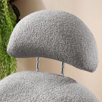 Modern Sherpa Fabric Rocking Chair for Nursery/Kids