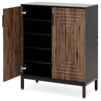 Shoe Cabinet with Doors, 20 Pairs Entryway Shoe Storage Cabinet with Shelves