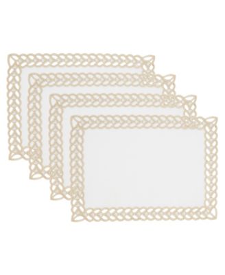 Braided Bliss Border Placemat Set of 4,14"x20"