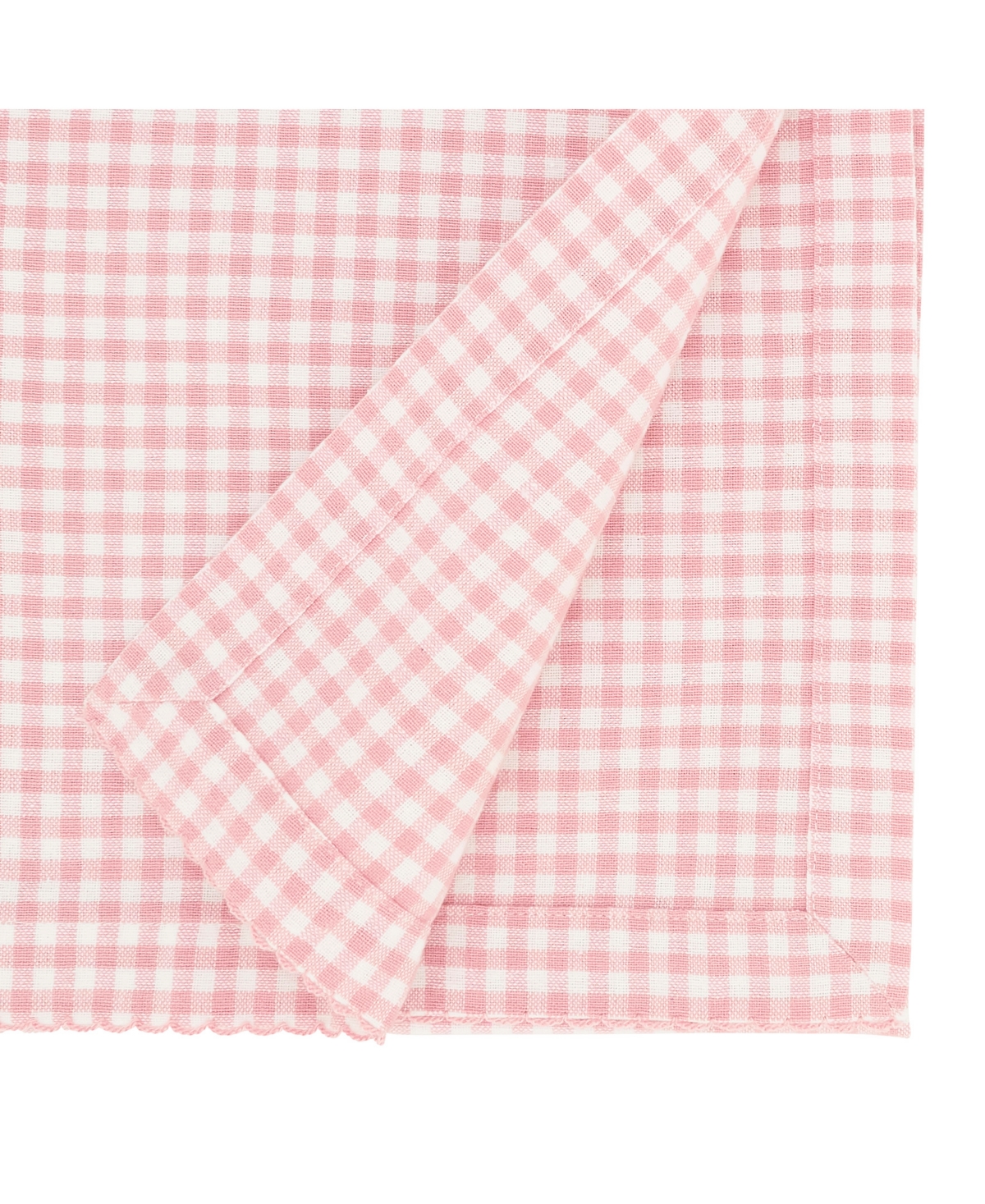 Saro Lifestyle Traditional Gingham Table Runner, 16"x72" In Purple