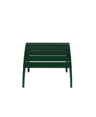 Classic Folding Adirondack Chair with Footrest Ottoman Set