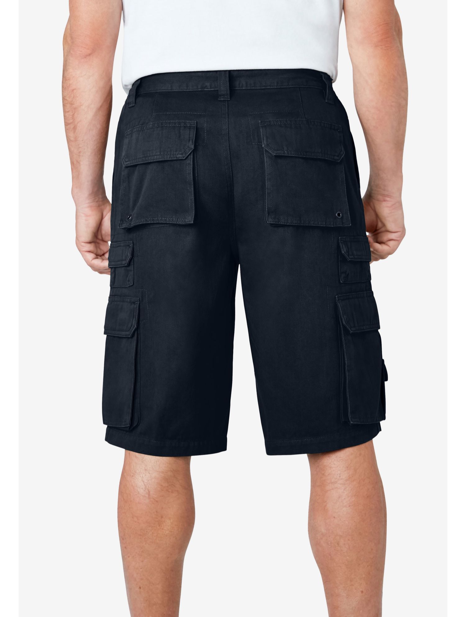 Men's by KingSize Ranger 12" Stacked Cargo Pocket Shorts