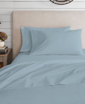 100% Organic Cotton Brushed Percale 4-Pc. Sheet Set, Twin