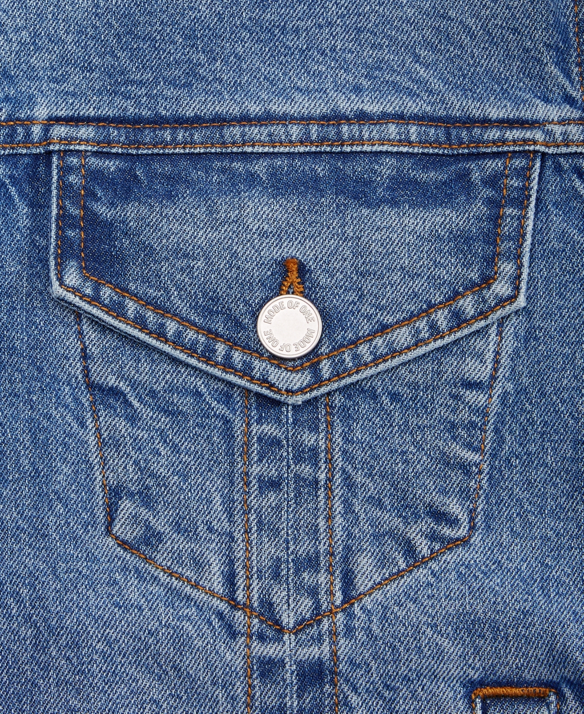 Mode of One Men's Regular-Fit Denim Trucker Jacket, Created for Macy's
