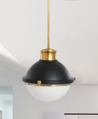 Cameron - 2-Tone Metal and Frosted Glass Ceiling